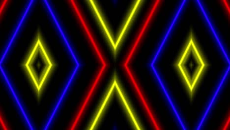 neon geometric pattern illumination animation motion graphics