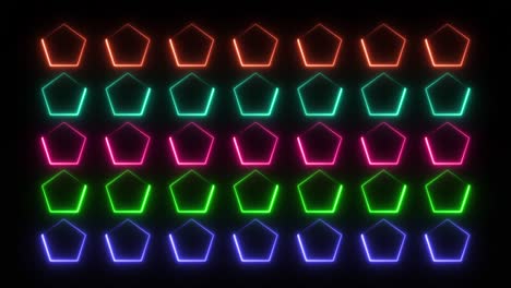 color de brillo de neón movimiento fondo de arte sin costuras pantalla de movimiento abstracto 4k