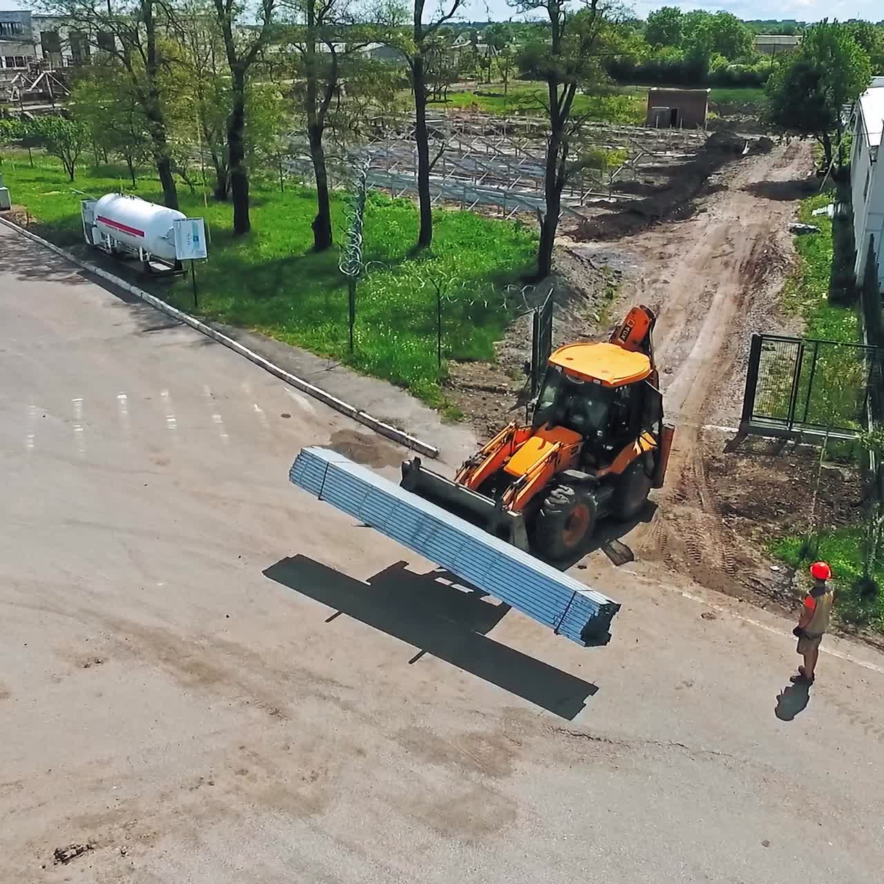 Machinery on construction site