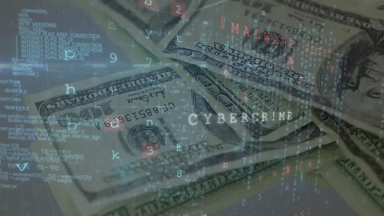 은행권에 대한 데이터 처리의 애니메이션