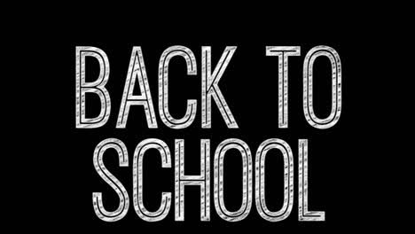 Animation-of-back-to-school-text-on-black-background