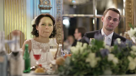 Newly-weds-at-the-festive-table