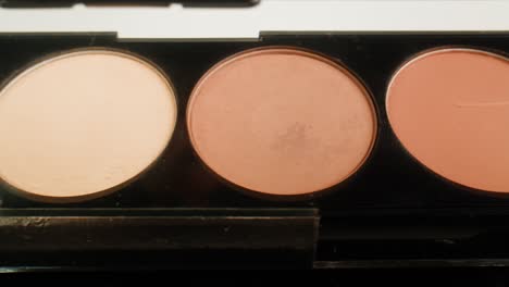 makeup palette with three shades