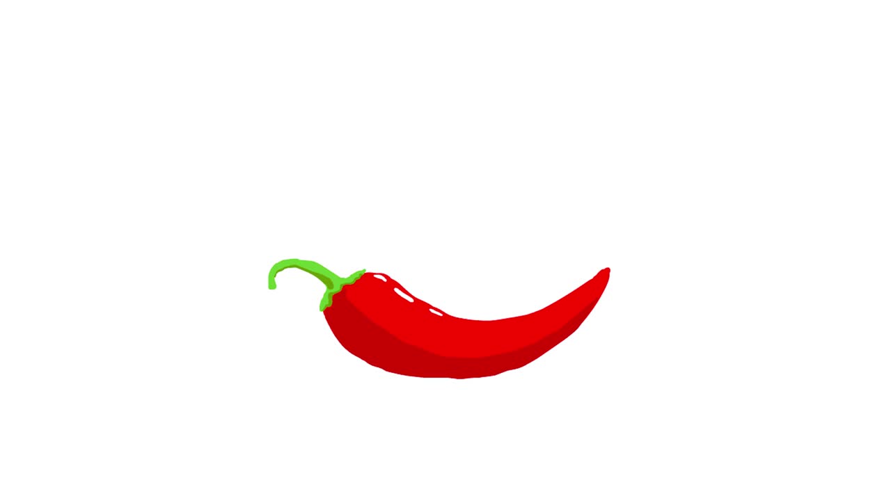 은 고추 애니메이션, 점진적 인 렌더링, 불의 불꽃