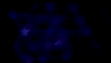 bokeh en el fondo en forma de muchas estrellas
