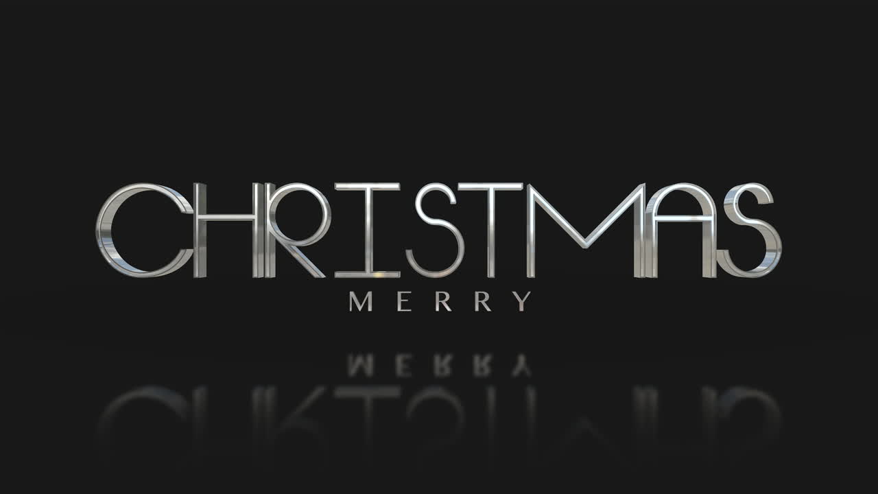 Testo Buon Natale in stile elegante su sfumatura nera