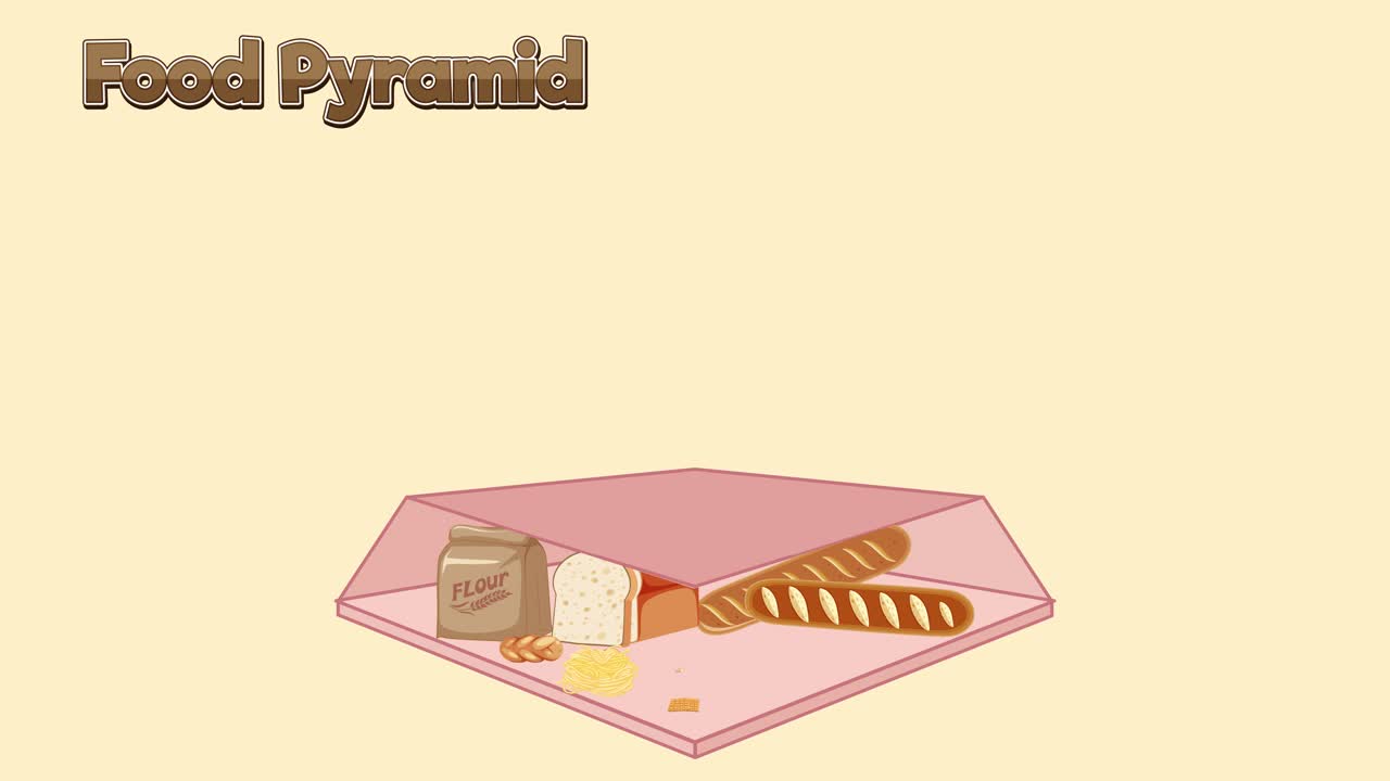 식품 피라미드의 세부적인 계층