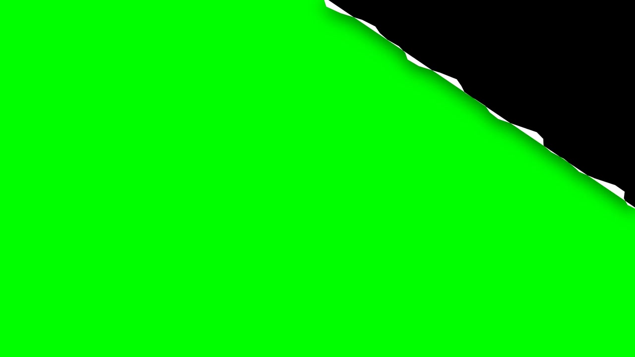 Effetto di transizione 'page peel' con green screen
