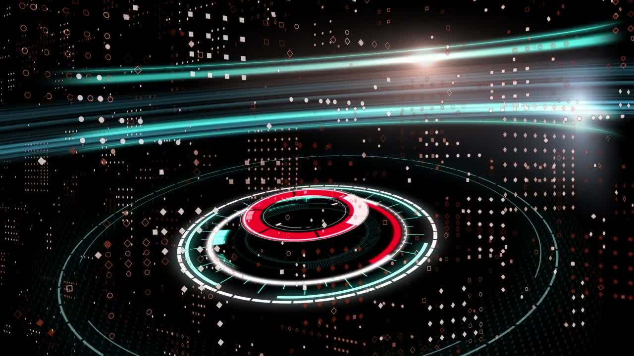 검은 바탕에 스 ⁇  스캔과 반점의 애니메이션