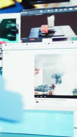 vertical video visualization of unlimited entertainment video streaming service content library
