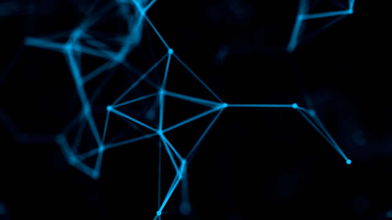 Plexus abstract cool network business technology science background loop