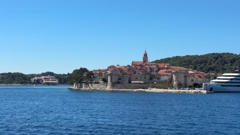 Korcula city town croatia balkans adriatic sea