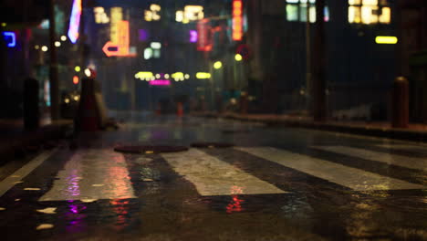 rainy night in the city