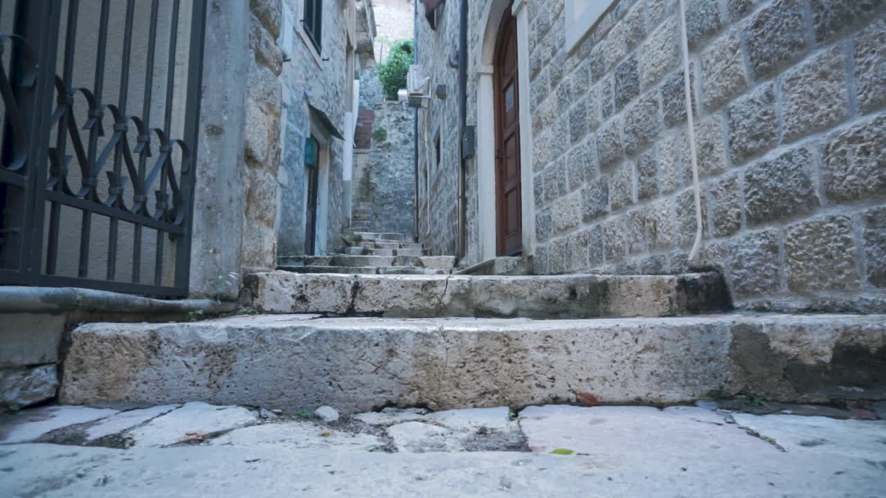 Stone Alleyway in Old European City