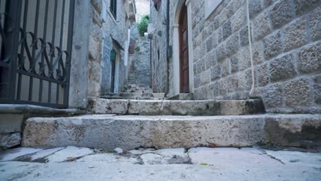 stone alleyway in old european city