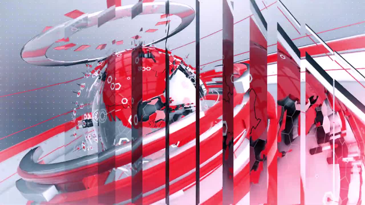 3D-карта мира новости интро фон