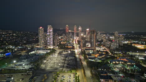 Hyperlapse-In-Richtung-North-Burnaby-Von-Dämmerung-Bis-Nacht