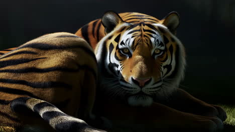 close-up of a tiger