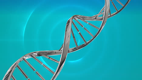 dna helix on a blue background