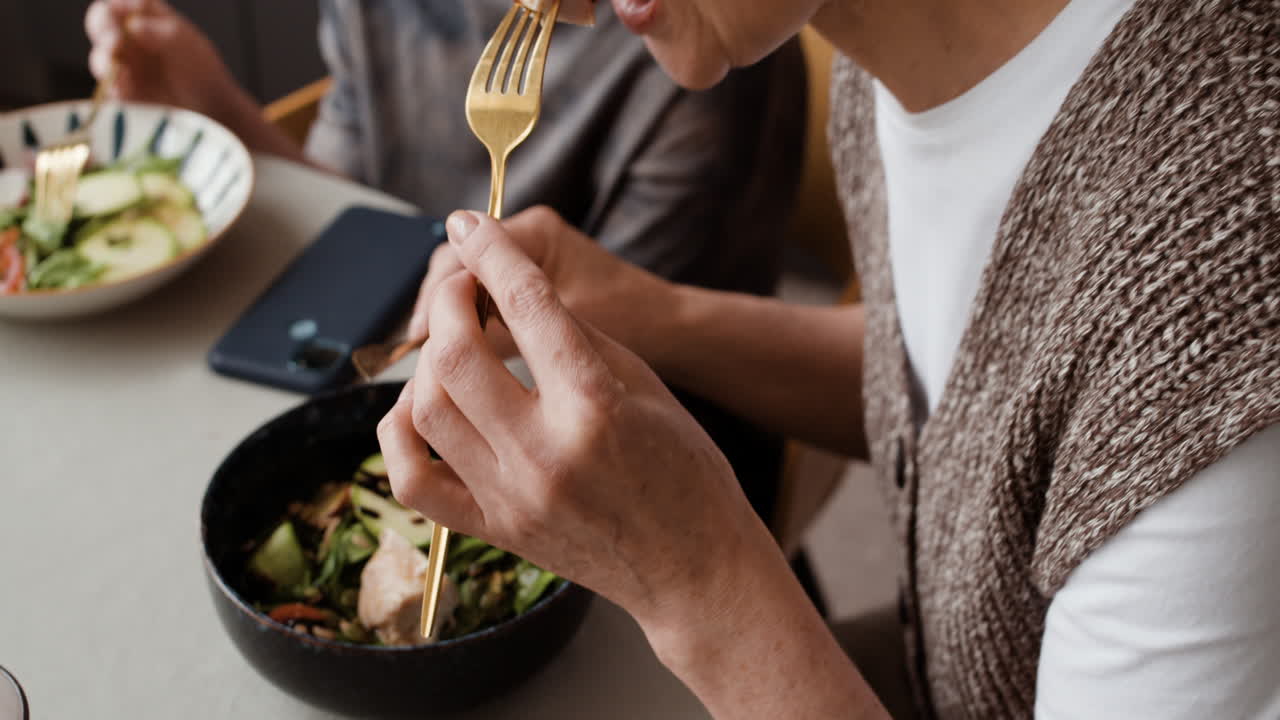 People enjoying a meal together