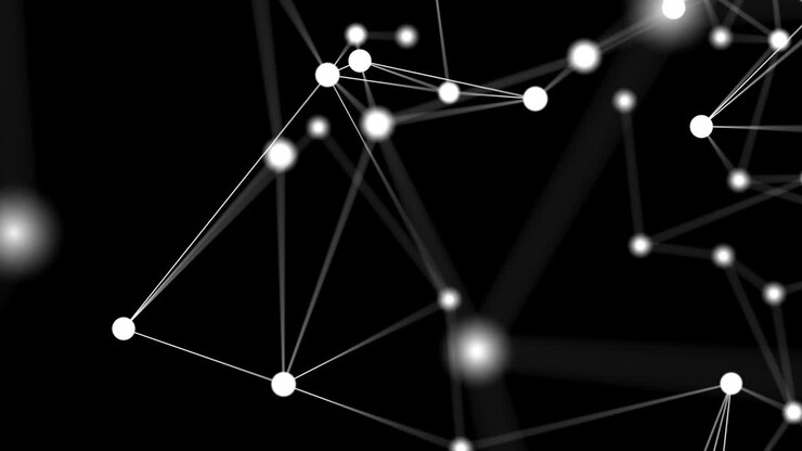 Connessione di rete globale. Concetto di composizione lineare per il business mondiale. Sfondo in loop.