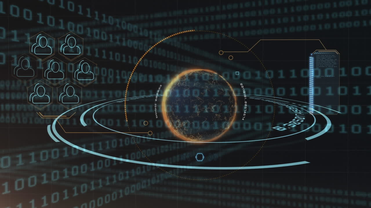 Binary codes and digital sphere