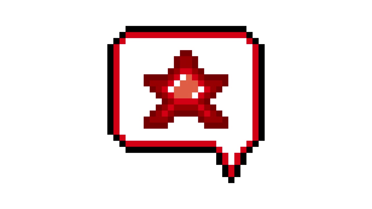 Animazione pop-up di icone pixel art con stella nel fumetto (4).mov
