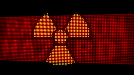 danger radiation red alert led