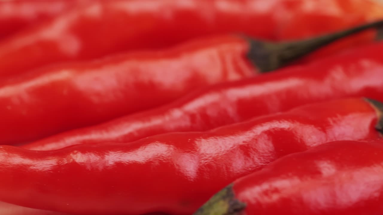 Close-up of Red Chili Peppers