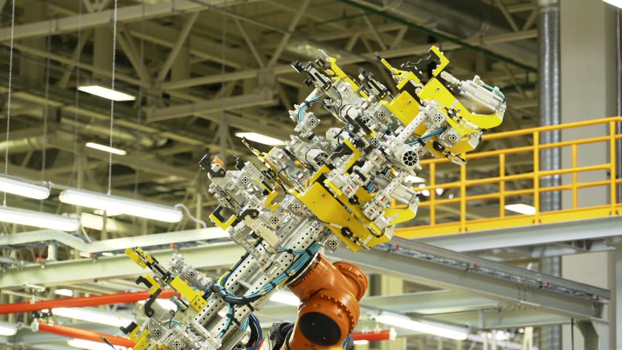 Industrial Robot in a Manufacturing Facility