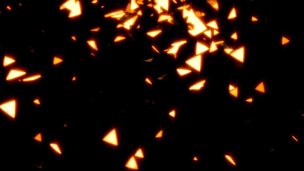 Abstract background with gold particles and shapes