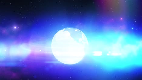 3d digital world map news intro background