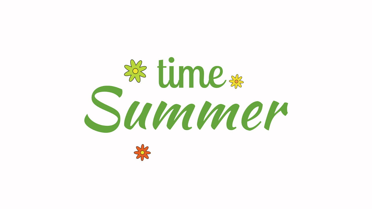 ⁇  그라데이션에 다채로운 꽃과 함께 여름 시간