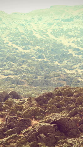 mountain landscape with rock formations