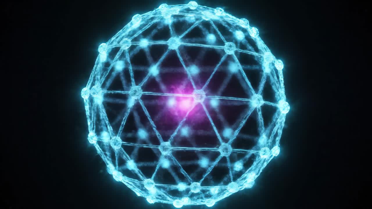 red de esferas abstractas