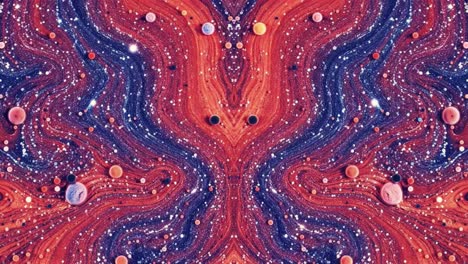 abstract liquid art with glittering texture