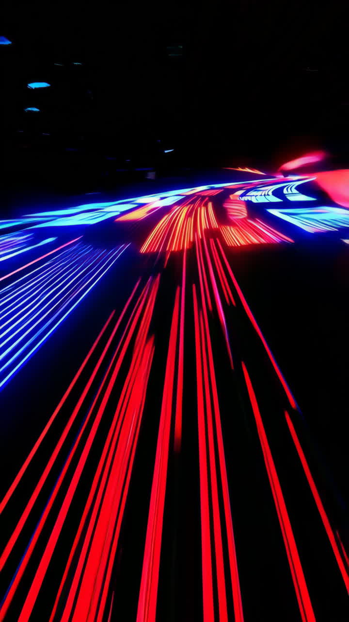 Abstract Tunnel alla velocità della luce