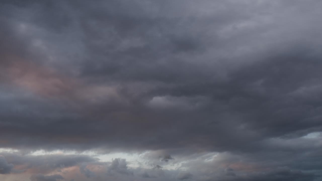 해질녘 하늘에서 구름의 바다 - 시간 경과