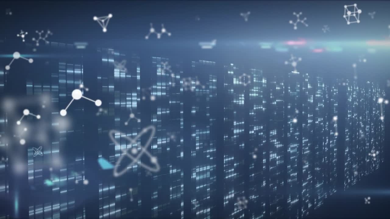 Animation of shapes over light spots