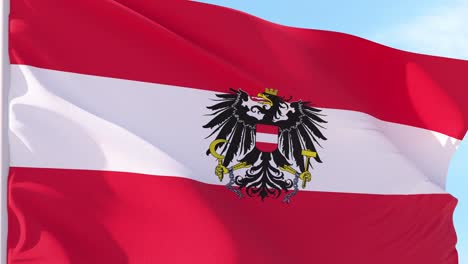 el fondo de la bandera de austria en bucle