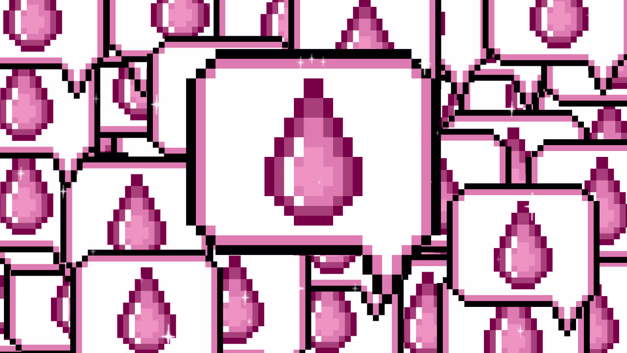 Pixel art pop up speech bubble icon drop Transitions. 1080p - 30 fps - Alpha Channel (8).mov