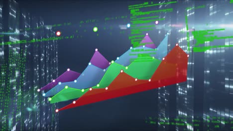 Animation-of-statistics-with-data-processing-over-glowing-computer-servers