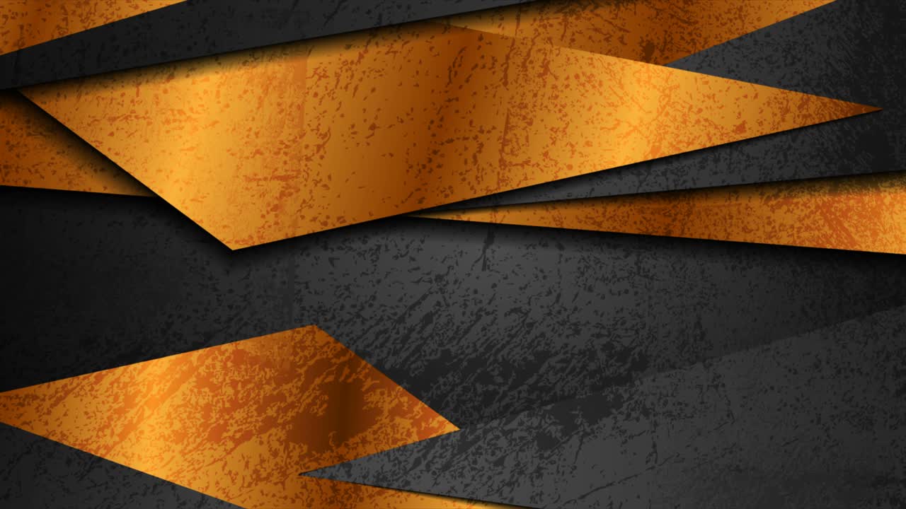 fondo de movimiento corporativo de bronce y grunge negro geométrico