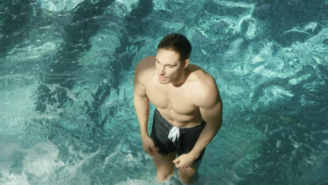 guy standing in whirlpool.