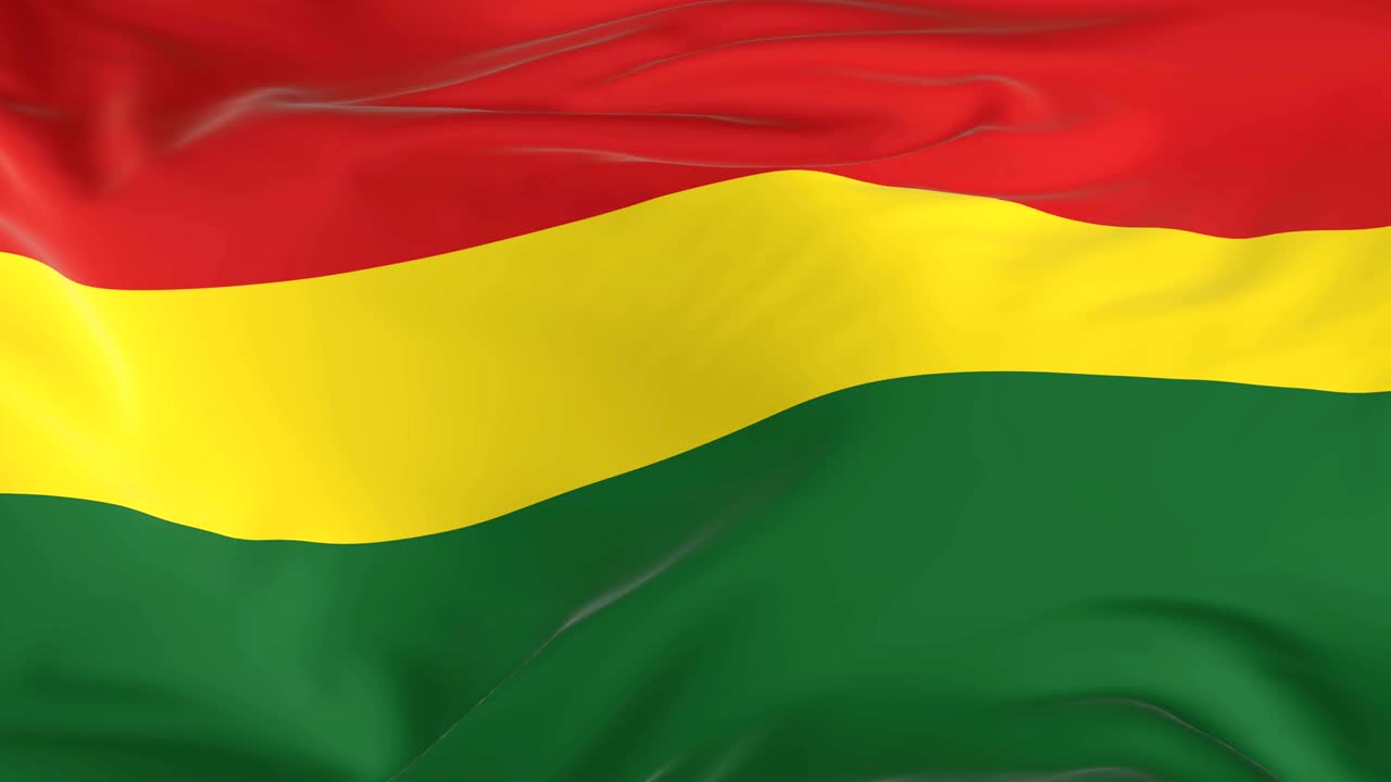 agitando una bandera en bucle como fondo bolivia