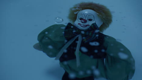 sad clown underwater