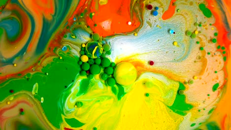 colors in motion, liquid effect, soap bubbles