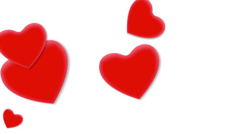día de san valentín fondo brillante animación corazón romántico 27