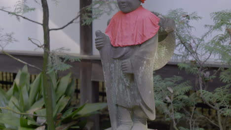 this statue of buddha in a temple in tokyo represents the eternal walker and his quest for enlightenment