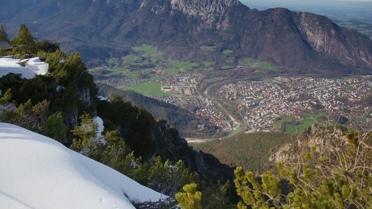 Aerial View Of Bad Reichenhall In Berchtesgadener Land, Upper Bavaria, Bavaria, Southern Germany.